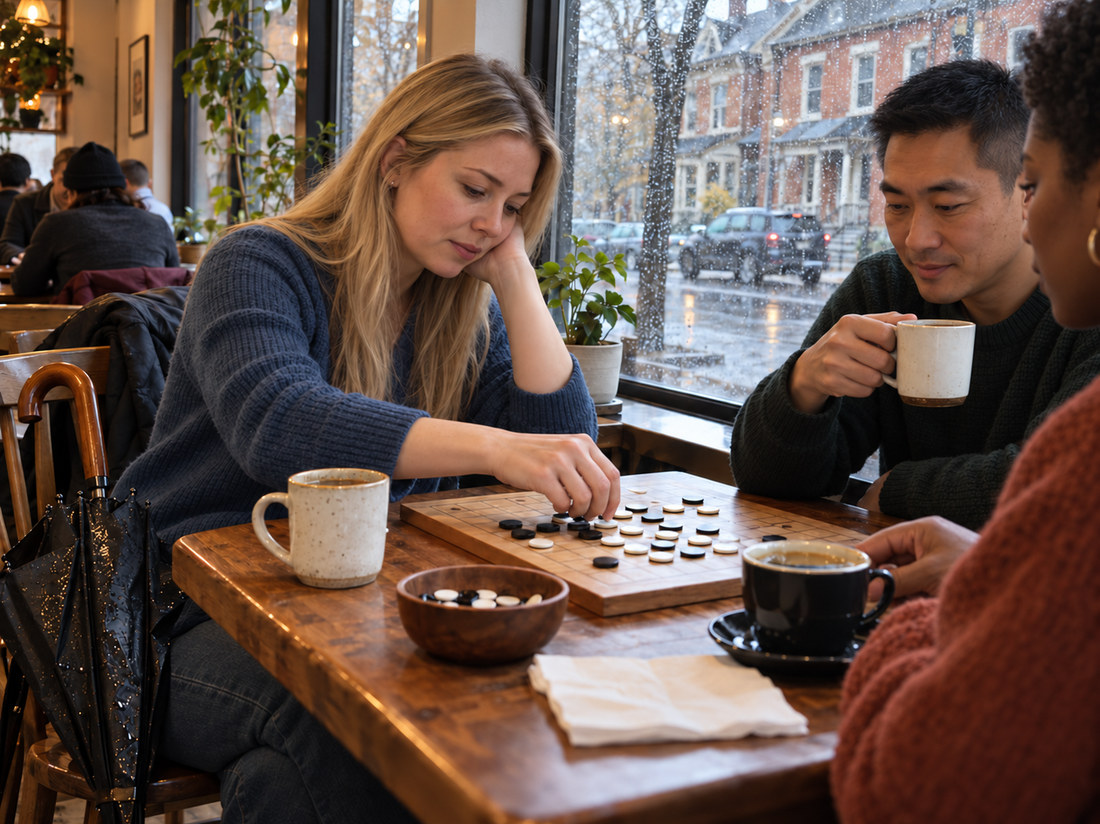 Board games, meals and indoor rain-or-snow alternatives