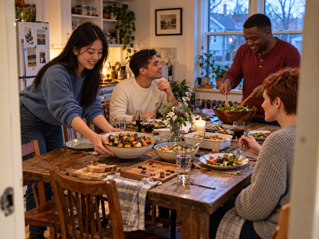Board games and shared meals